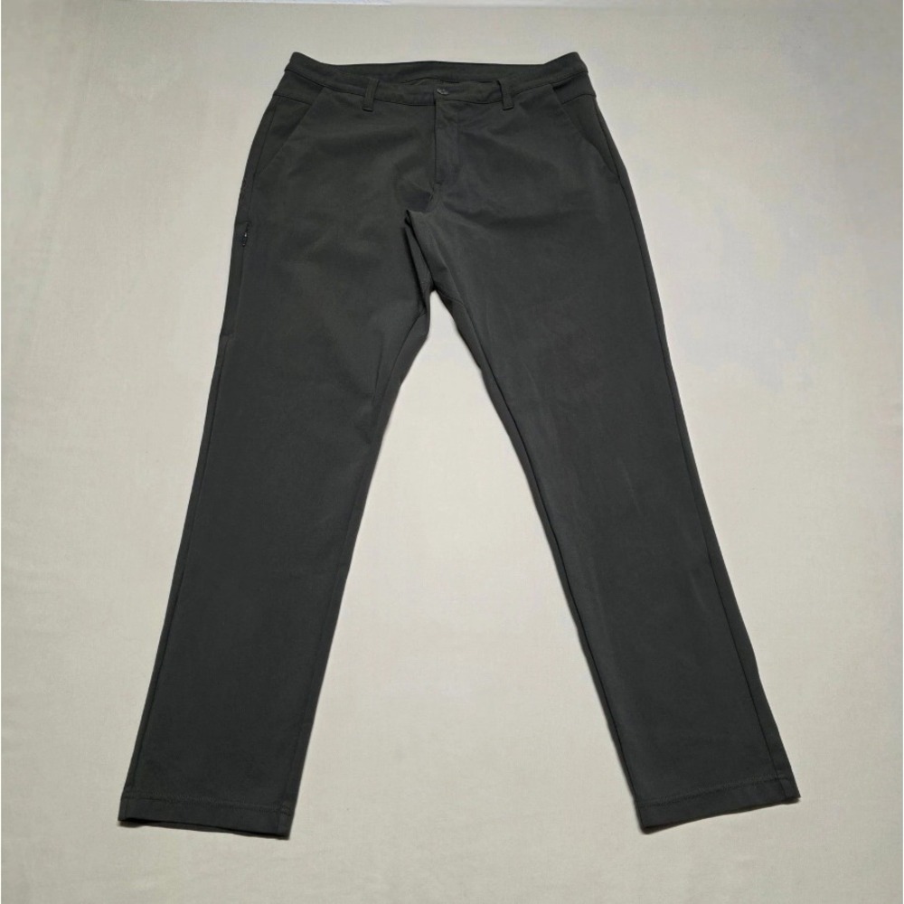 BYLT Basics Everyday Pant 2.0 Slim Fit Dark Olive Green Men 36 Stretch Chinos